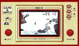 une photo d'Ã©cran de Popeye (Widescreen) sur Nintendo Game and Watch